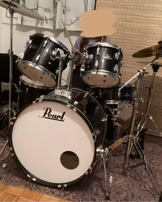Batteria Pearl + kit sordine (drum mute)