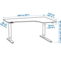 Base scrivania Ikea Bekant angolare 