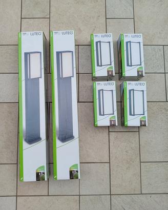 2 LAMPIONCINI 4  LAMPADE ALLUMINIO