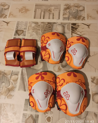 Kit con ginocchiere, polsiere e gomitiere