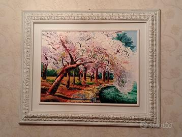 OLIO SU TELA ATHOS FACCINCANI 60 X 80 CON CORNICE