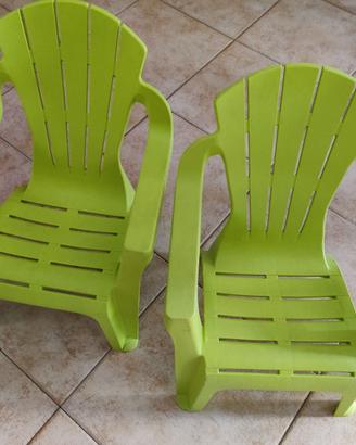 Sedie per bambino ideali per giardino o terrazzo