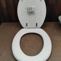 Tavoletta WC Bianca mai usata con serigrafia