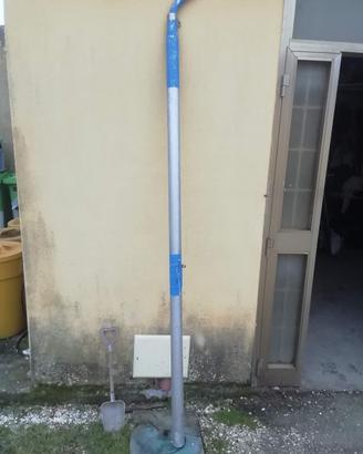 bilancia pesca con tubo da 60mm e mt 8