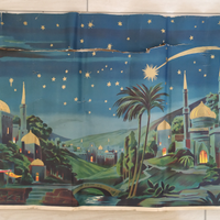 Fondale Presepe anni '50. Pezzo unico