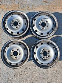 Set 4 cerchi in ferro 15" Fiat Ducato