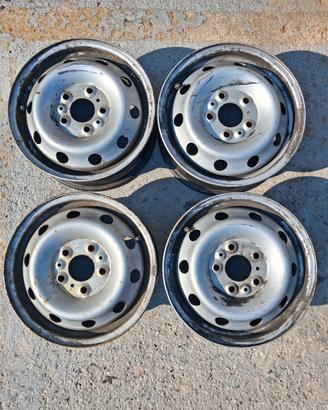 Set 4 cerchi in ferro 15" Fiat Ducato