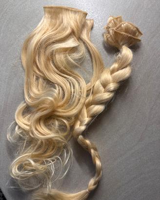 Exstension capelli biondi veri