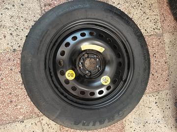 RUOTINO DI SCORTA COMPLETO - USATO UNA SOLA VOLTA 