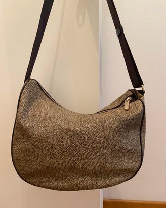 : Borsa a spalla mezzaluna BORBONESE  originale