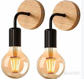 Applique da parete per interni 2 pezzi, lampada da