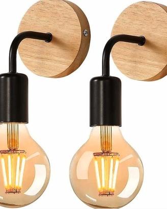 Applique da parete per interni 2 pezzi, lampada da