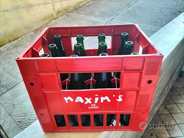 12 bottiglie per il vino con cassa portabottiglie 