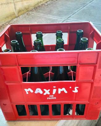 12 bottiglie per il vino con cassa portabottiglie 
