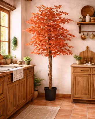 Acero artificiale con Tronco Naturale — Eleganza