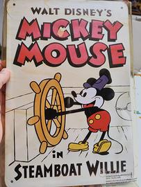 Targa in latta Topolino - Mickey Mouse 2008