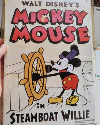 Targa in latta Topolino - Mickey Mouse 2008