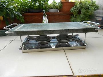 griglia da tavolo con pietra ollare