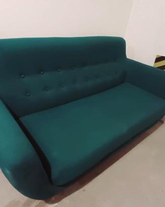 Divano Maison du Monde, color blu petrolio