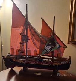 Modellino in legno Bragozzo Chioggiotto