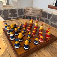 Scacchiera vintage in legno