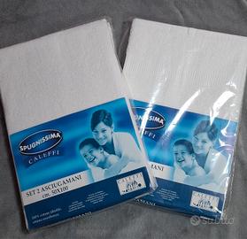Caleffi Spugnissima 4 asciugamani (2 set) bianchi 