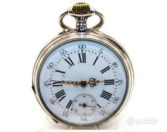 Esclusivo orologio tasca argento 1880