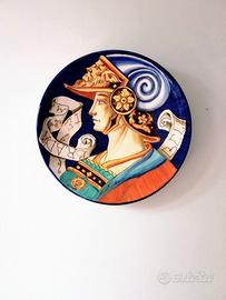 Piatto maiolica Pesaro - Istituto Mengaroni
