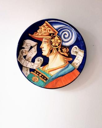 Piatto maiolica Pesaro - Istituto Mengaroni