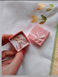 Orecchini Gattino Smaltati – Acciaio Inox Dorato 