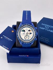 Orologio cronografo blu stile sportiv