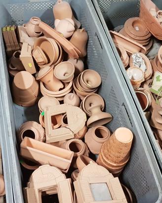 Stock fioreria cotto ceramica bronzo - lotto