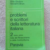 libro Paravia 1979 problemi e scrittori della lett
