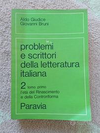 libro Paravia 1979 problemi e scrittori della lett