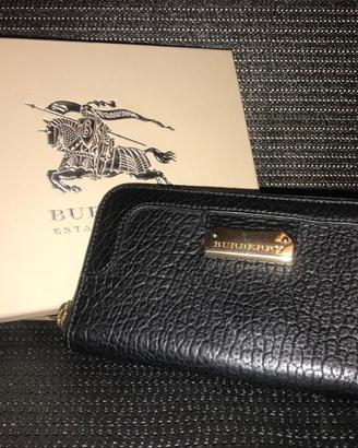 BURBERRY - Portafoglio in pelle da donna