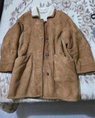 Giacca vintage in vero montone Shearling donna