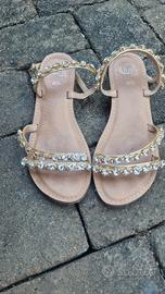 sandali gioiello in pelle