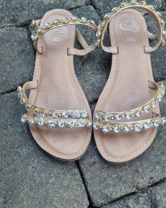 sandali gioiello in pelle