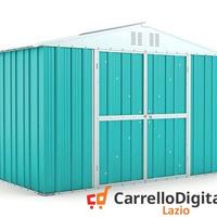 Box giardino lamiera zincata 327x155 azzurro