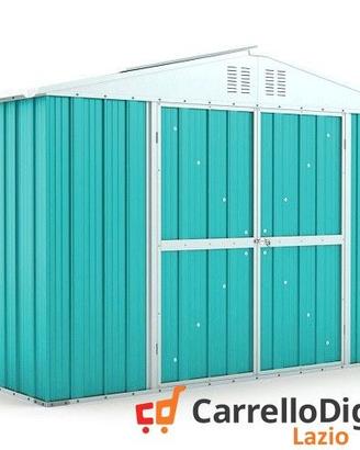 Box giardino lamiera zincata 327x155 azzurro