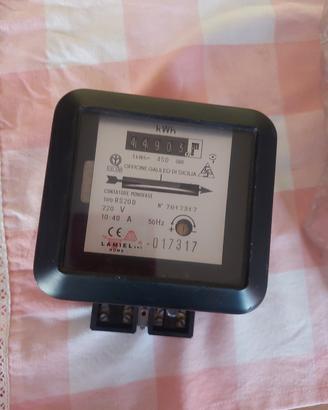 contatore  elettrico enel  vintage 