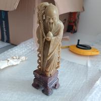 Statua cinese antica in Giada Pietra