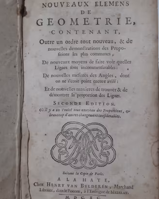 Rara edizione stampa antica francese fine '600