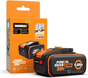 Worx WA3645 Batteria PowerShare Pro da 20 V – 5,0