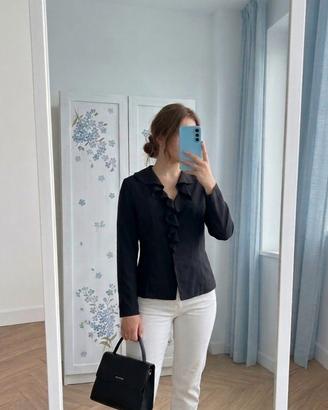 Blusa nera donna