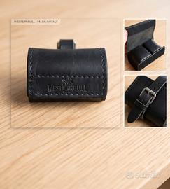 Porta Bloccadisco / Custodia in Cuoio Westernbull 