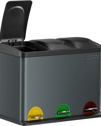 SONGMICS Cestino da Cucina, Pattumiera per Ricicla