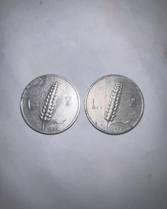 2 Monete 2 lire 1948