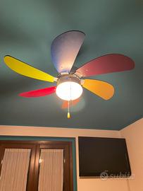 Lampadario ventilatore per bambini
