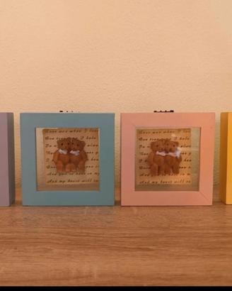 set quadretti da muro 